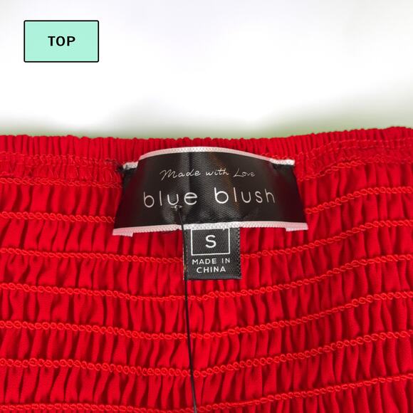 NWT VICI "Jet Set" Smocked Crop Top & Ruffle Mini Skirt (Cherry | Size S) - Picture 8 of 11